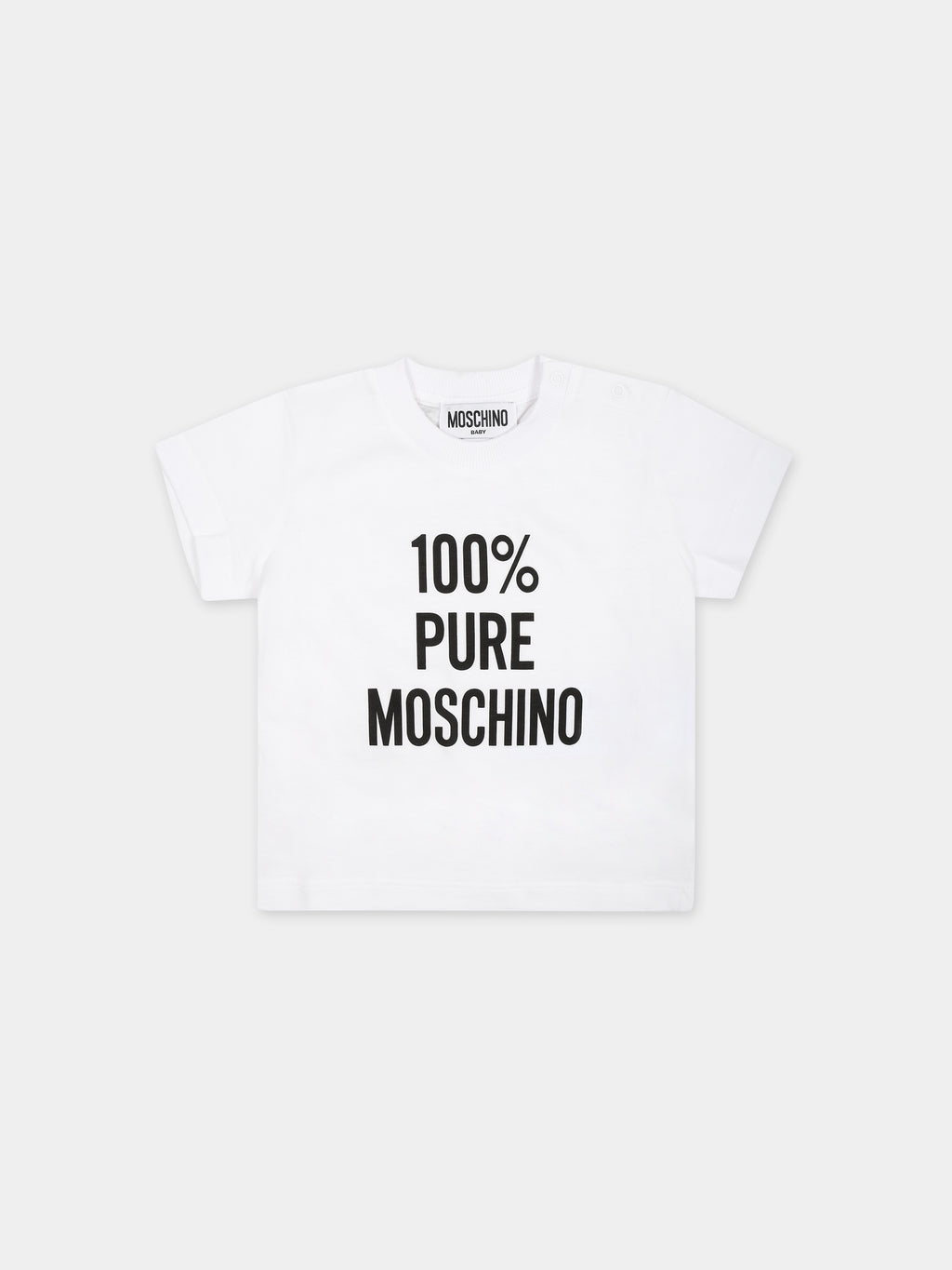 White t-shirt for babies with print